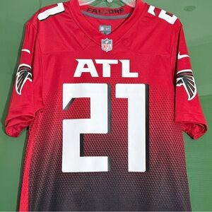 Nike Todd Gurley II Atlanta Falcons #21 Red / Black Gradient Game Jersey Men’s S